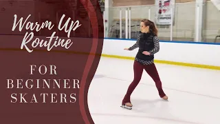 On-Ice Figure Skating Warm Up - For Beginners!!