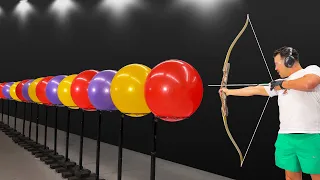 How Many Exercise Balls Stops an Arrow?