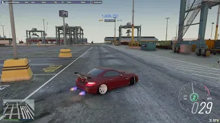 Drifting Mercedes SLK 55 AMG