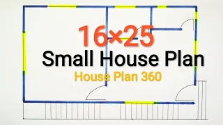 SMALL HOUSE PLAN // 16×25 FLOOR DESIGN IDEAS // MODERN SMALL HOME DESIGN IDEAS