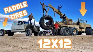 Killing my truck and making a SUPER DUALLY army 5-ton at the dunes!