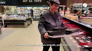 Le travail de la viande en barquette