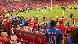 Detroit Lions Celebrate with Fans After Defeating Kansas City Chiefs 9/7/2023 at Arrowhead Stadium