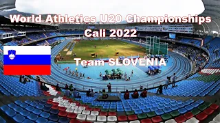 Team Slovenia for U20 Championships Cali 2022