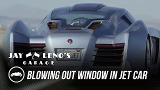 Jay Leno Blows Out The Window In His Jet Car - Jay Leno’s Garage