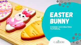 Cookie Decorating Tutorial (Royal Icing Sugar Cookie) - EASTER BUNNY