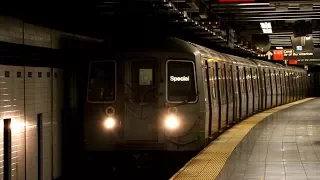 MTA New York City Subway : R68 Yankees Baseball Special Train Via 8th Avenue @ Canal Street