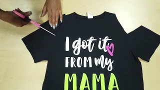 Zumba Wear DIY T- shirt Cutting Tutorial-  Mama & Me