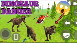 DINOSAUR 🦖 WITH HELICOPTER 🚁 IN INDIAN BIKE DRIVING 3D GAMEPLAY #trending #viralvideo #indianbike