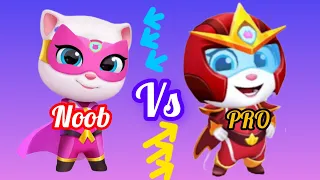 Noob vs Pro 🎮⚡ NEW GAME Talking Tom Time Rush | Game 1- Outfit7yt