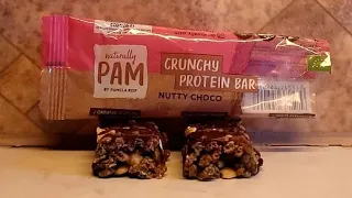 #Taste-Test-Naturally Pam Crunchy Protein Bar 🥜🍫 Nutty Choco🍫🥜