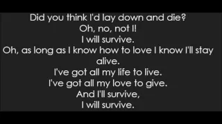 Gloria Gaynor - I Will Survive (Lyrics)