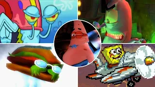 SpongeBob Creature from the Krusty Krab - All Bosses Comparison (GBA vs. DS vs. Console) [4K]