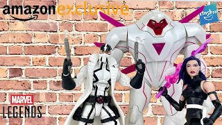 Amazon Exclusive 3 Pack Psylocke Nimrod & Fantomex Marvel Legends Review and Size Comparison