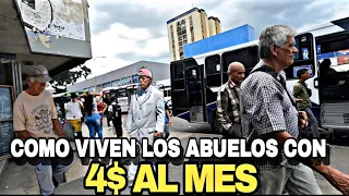 La DURA REALIDAD de los JUBILADOS en VENEZUELA | Vivir con 4$ AL MES