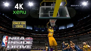 NBA Inside Drive 2003 (4K / 2160p / 60fps) | xemu Microsoft Xbox Emulator