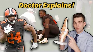 Nick Chubb INJURES MCL - Doctor Explains NFL Injury News!