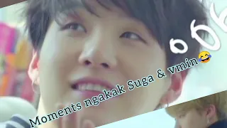 moments ngakak member bts Suga dikacangin adek nya vmin dengan ekspresi yang lucu