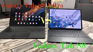 Samsung Galaxy Tab S8 Ultra vs Galaxy Tab S8+ Was sind die Vorteile?