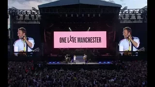 Coldplay-Something Just Like This (One Love Manchester ) live on June 4, 2017