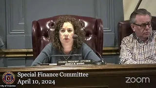 April 10, 2024, Special Finance Committee Meeting