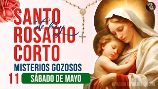 Santo Rosario corto de hoy Sábado 11 de Mayo 2024🌼 Misterios Gozosos🌼Oración Católica Oficial