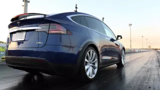 Tesla Model X P90D Ludicrous Launch Demonstration with 0-60 MPH in 3.1 Seconds