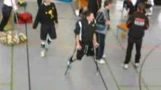lak guy on crutches