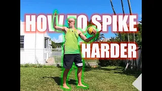 How to swing harder in VOLLEYBALL [ARMS SWING]