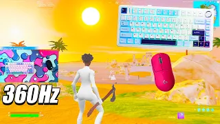 [1 HOUR] AULA F75 Keyboard ASMR 😴 Satisfying Fortnite Gameplay [PC 360 FPS 4K]