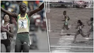 14-Year-Old Shericka Jackson Wins The Penn Relays 4x100m Relay For Jamaica In 2009