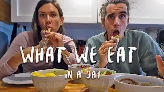 What We Eat in a Day | Vegan Van Life | Eamon & Bec