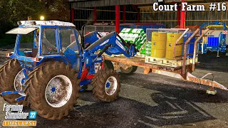 FINISHING HARVESTING RAY & BALING STRAW. COLLECTING & SELLING STRAW BALES🔹#Court Farm Ep. 16🔹#FS22