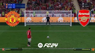 EA Sports FC 24 - Man Utd VS Arsenal | Penalty Shootout | UEFA Champions League Final | PS4 | HD