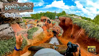 Splash Mountain On Ride Front Seat Low Light 4K POV with Queue Walt Disney World 2022 11 03