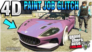 GTA 5 Online 4D Paint Job Glitch 4D Glitter Paint Jobs Modded Paint Jobs GTA 5 Glitches