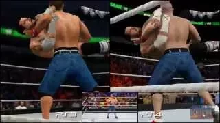 WWE 2K15: PS3 vs PS4 vs Real Life (CM Punk vs. John Cena) - Ultimate Comparison