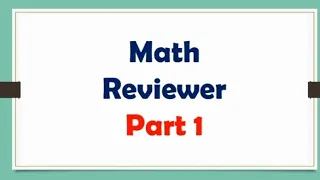 Math Reviewer for Incoming Grade 7 | Entrance Exam