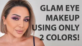 HOW TO DO A GLAM EYE LOOK USING ONLY 2 COLORS | NINA UBHI