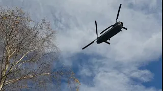 RAF Chinook Low level over Ambleside - 24th Oct 2018