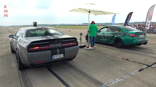 700HP Aulitzky BMW M3 G80 Competition vs Dodge Challenger Hellcat
