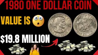 1980 Susan B Anthony One Dollar Coin  Worth Million Money!