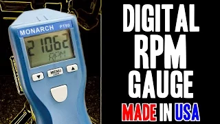 Measure RPMs!  Monarch PT99 Digital Non-Contact Optical Tachometer - MADE IN USA