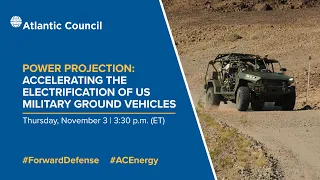 Power projection: Accelerating the electrification of US military ground vehicles