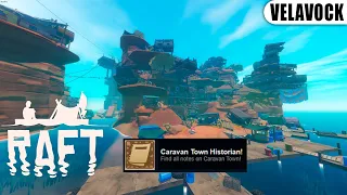 Raft — Caravan Town на 100% (Новые записки, чертежи и достижения)