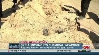 Is Syria moving its chemical weapons?