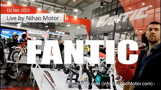 E13 (FANTIC 2023 new model) EICMA 2022 motorcycle show live by Nihao Motor