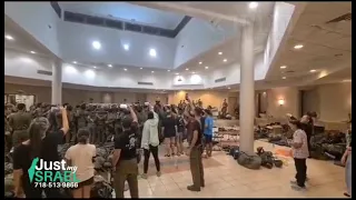 Israeli Soldiers Singing Praises to God before going to Battle