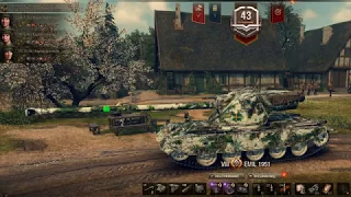 #wot EMIL 1951. РЕДКИЙ танк и ценная НАГРАДА в ЛИНИИ ФРОНТА. танк Эмиль 1951 World of Tanks