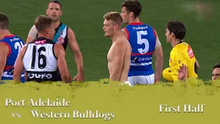 Port Adelaide vs Western Bulldogs All goals and highlights FIRST HALF | Preliminary Final 2021